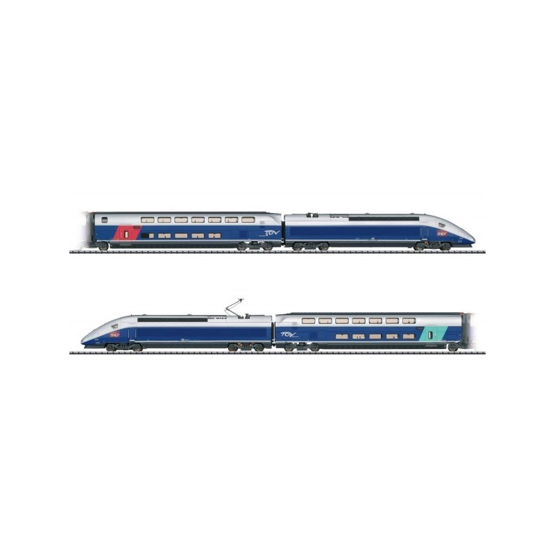 RAME TGV EURODUPLEX SNCF 4 ELEMENTS PER TRIX 22381