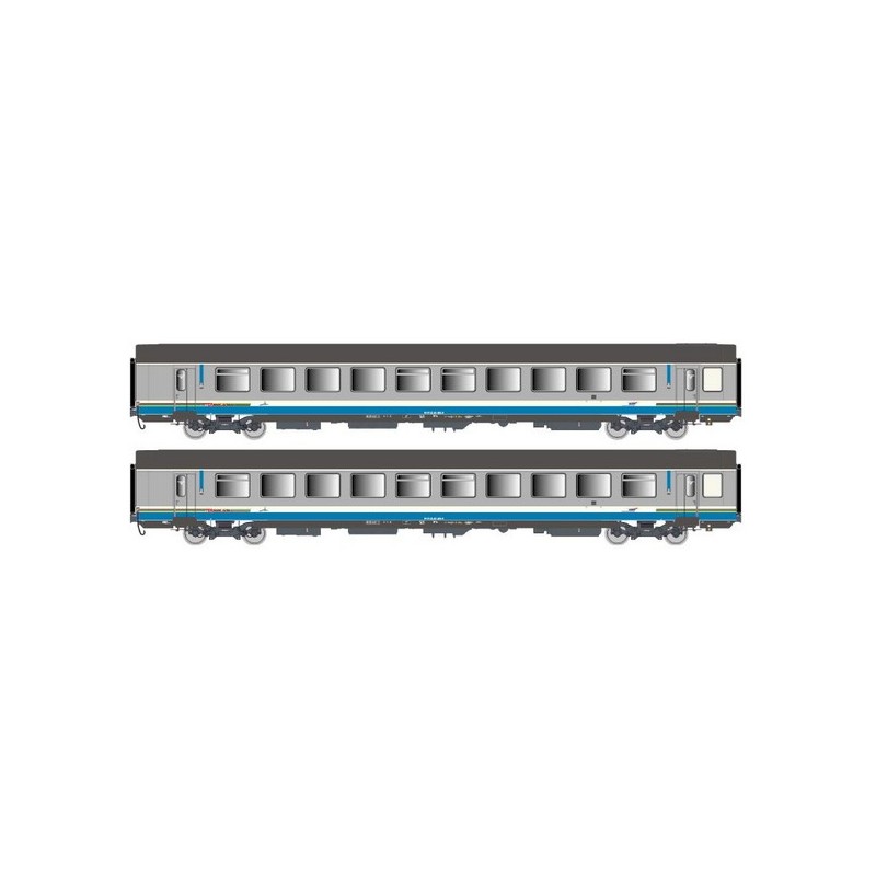 SET 2 VOITURES CORAIL VTU, LIVREE TER RHONE-ALPES, LOGO CASQUETTE, SNCF PAR LS MODELS 41217 SET 2 VOITURES CORAIL VTU, LIVREE TER RHONE-ALPES, LOGO CASQUETTE, SNCF PAR LS MODELS 41217