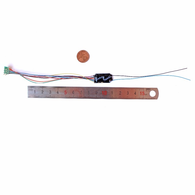 DCC DECODER 8 PIN 2 OUTPUT FOR HO LOCOMOTIVES DE LAISS DCC 870021