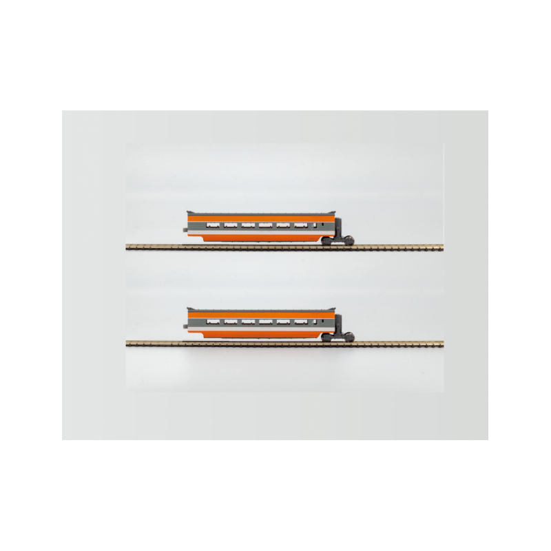 COFFRET DE 2 VOITURES SUPPLEMENTAIRES TGV PARIS SUD EST, ECHELLE Z, PAR AZAR MODELS T01-OR1 COFFRET DE 2 VOITURES SUPPLEMENTAIRES TGV PARIS SUD EST, ECHELLE Z, PAR AZAR MODELS T01-OR1