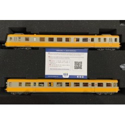 RAME RGP 2 X2706 ORANGE ET BETON ,SNCF, DEPOT DE BORDEAUX, DC SONORE, PAR REE MB175S