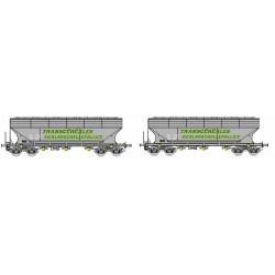 BOX OF 2 TRANSCEREAL WAGONS SICA LA ROCHELLE PALLICE, F-CTC, HO, BY B MODELS 45.385
