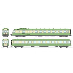 AUTORAIL DIESEL RGP1 X2728, HO, Ep III/IV, LIVREE VERTE AVEC CUISINE, NOISY, DIGITAL SONORE PAR REE MODELES MB259S