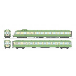 AUTORAIL DIESEL RGP1 X2737, HO, Ep III/IV, LIVREE VERTE SANS CUISINE, BATIGNOLLES,DIGITAL SONORE PAR REE MODELES MB260S