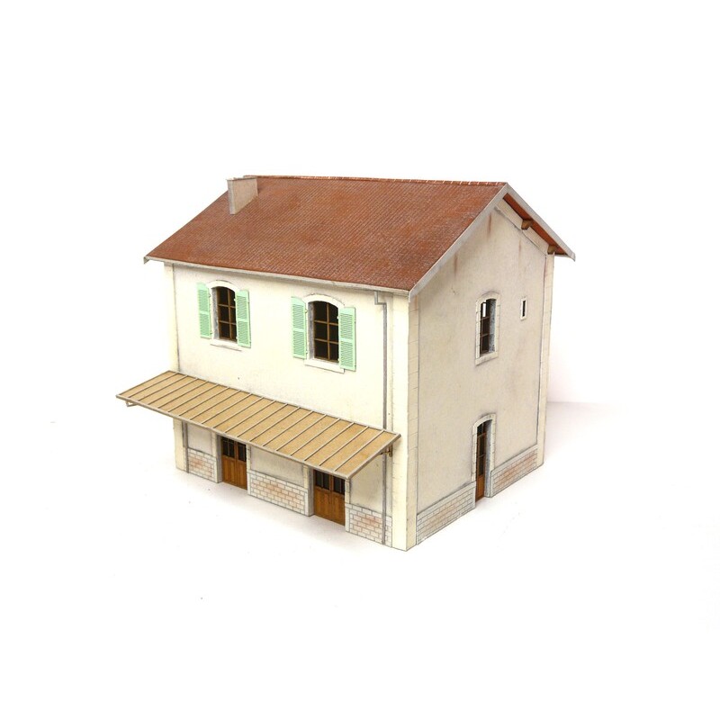 MAQUETTE GARE PLM 2 PORTES ,DE BOIS MODELISME 101010