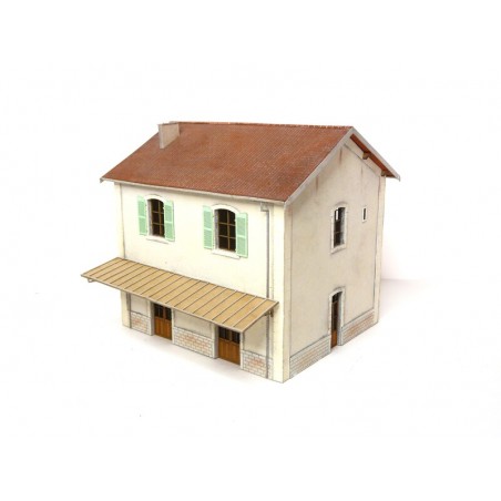 MAQUETTE GARE PLM 2 PORTES ,DE BOIS MODELISME 101010
