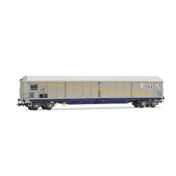 1 WAGON WITH SLIDING WALLS, 4 AXLES, SNCF, HO, EpIV, BY JOUEF HJ6300