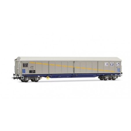 1 WAGON WITH SLIDING WALLS, 4 AXLES, SNCF, HO, EpIV, BY JOUEF HJ6300