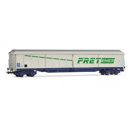 1 WAGON WITH SLIDING WALLS, 4 AXLES, SNCF, FREIGHT, HO, EpV, BY JOUEF HJ6301