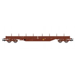 1 PLATFORM WAGON, 4 AXLES, TYPE Res,SNCF,HO, EpVI, BY JOUEF HJ6309