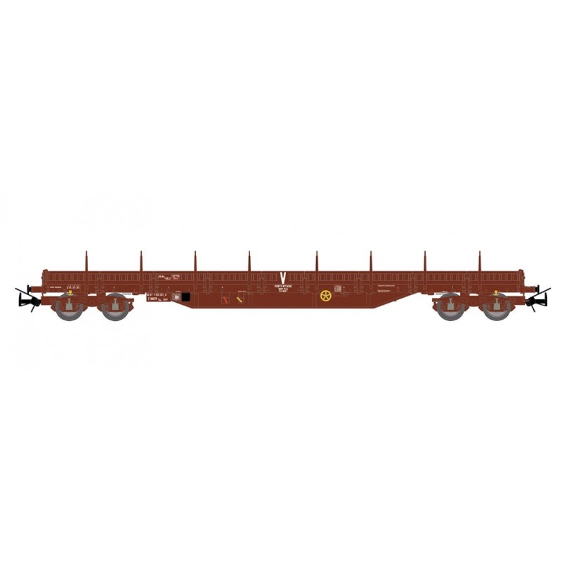 1 PLATFORM WAGON, 4 AXLES, TYPE Res,SNCF,HO, EpVI, BY JOUEF HJ6309 1 PLATFORM WAGON, 4 AXLES, TYPE Res,SNCF,HO, EpVI, BY JOUEF HJ6309