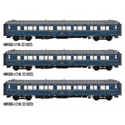 COFFRET DE 3 VOITURES LIT CIWL BOMBAY EXPRESS 1933, HO, EpII, PAR LSMODELS MODELS WORLD MW1006-1