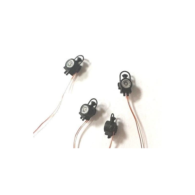 SET OF 4 LED LANTERNS FOR STEAM LOCOMOTIVES / PREWABLED BY REE XB544