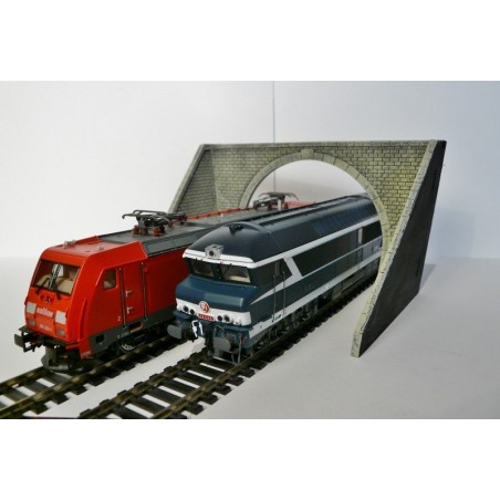 2-WAY TUNNEL ENTRY IN STONE BY BOIS MODELISME 109003