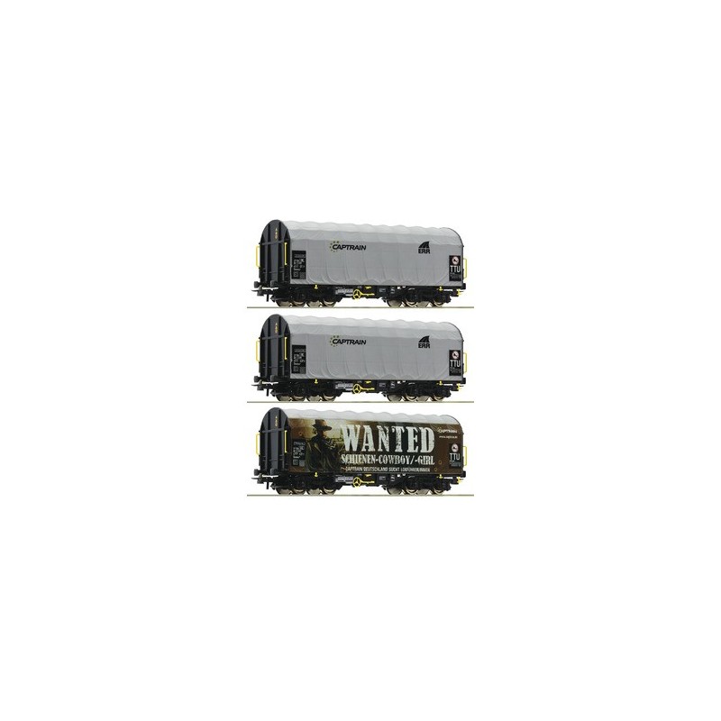 SET OF 3 SHIMMS CAPTRAIN SNCF WAGONS BY ROCO 76054