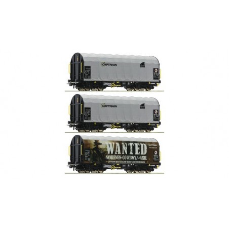 SET OF 3 SHIMMS CAPTRAIN SNCF WAGONS BY ROCO 76054