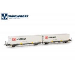 INTERMODAL CONTAINER WAGONS Laagrss DB SCHENKER DE SUDEXPRESS 03417